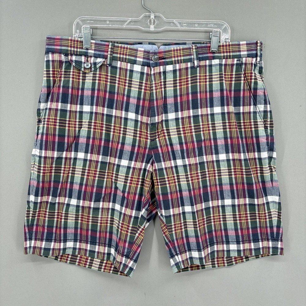 Polo Ralph Lauren Shorts Mens 38 Multicolor India Madras Plaid Chino 9" Preppy